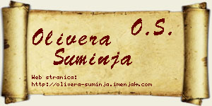 Olivera Suminja vizit kartica